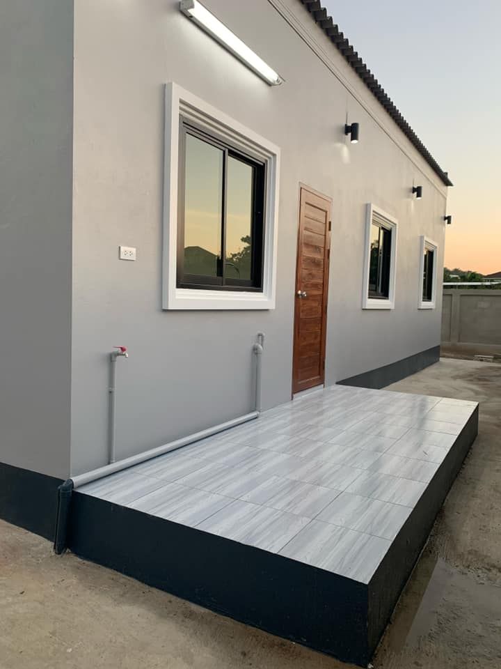 Modern residential building supplied with quality finishing materials